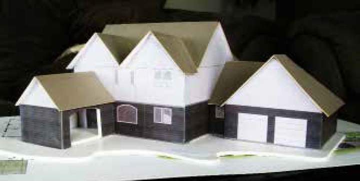 CAD 3D model view from final architectural project