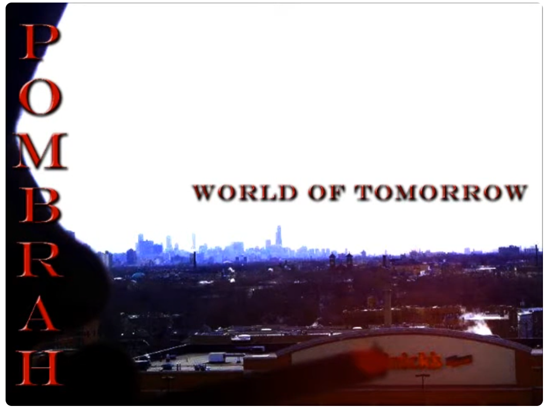 World of Tomorrow early Pombrah artwork showing a distant city beyond a dark foreground